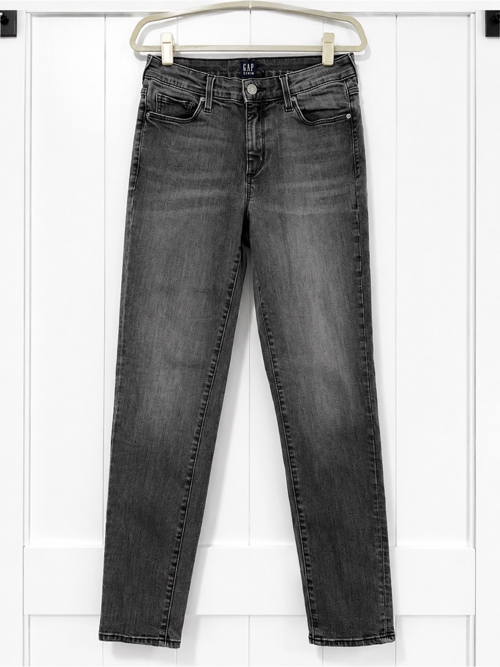 ✨ GAP Gray Wash Skinny Jeans Mid Rise Stretch Denim Women’s Size 29 ✨